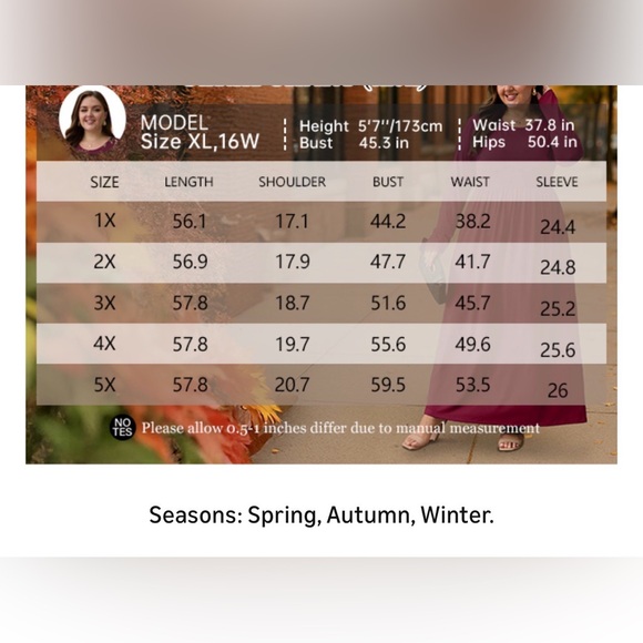 🆕Plus Size Maxi Dress with Pockets 1X-5X - Picture 2 of 2